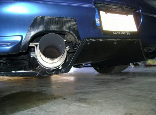 Nissan R33 Skyline GTR 1995 1996 1997 1998 with Aftermarket Parts - TS Style Rear Diffuser Carbon Fiber / FRP from EPR USA