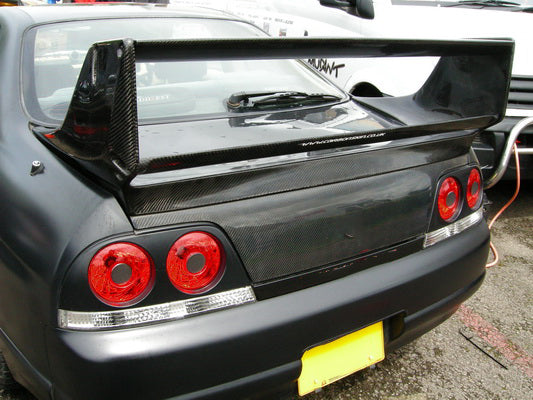 Nissan R33 Skyline GTR 1995 1996 1997 1998 & R33 Skyline GTST Series 1 1993 1994 1995 1996 & R33 Skyline GTST Series 2 1997 1998 with Aftermarket Parts - Garage Style Gracer Spoiler Carbon Fiber / FRP from EPR USA