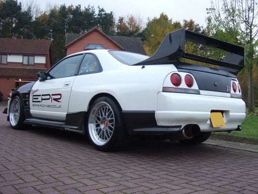 Nissan R33 Skyline GTR 1995 1996 1997 1998 & R33 Skyline GTST Series 1 1993 1994 1995 1996 & R33 Skyline GTST Series 2 1997 1998 with Aftermarket Parts - Garage Style Gracer Spoiler Carbon Fiber / FRP from EPR USA