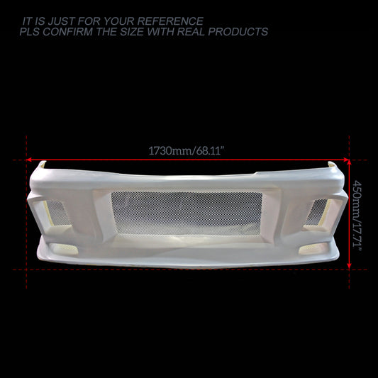 Nissan R33 Skyline GTST Series 1 1993 1994 1995 1996 with Aftermarket Parts - Do Luck Style Front Bumper Carbon Fiber / FRP from EPR USA