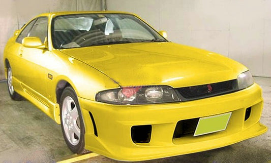Nissan R33 Skyline GTST Series 1 1993 1994 1995 1996 with Aftermarket Parts - INGS Style Front Bumper Carbon Fiber / FRP from EPR USA