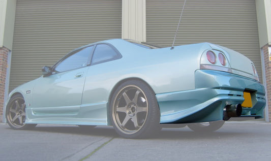 Nissan R33 Skyline GTST Series 1 1993 1994 1995 1996 & R33 Skyline GTST Series 2 1997 1998 with Aftermarket Parts - Do Luck Style Rear Bumper Carbon Fiber / FRP from EPR USA