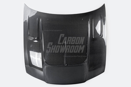 Nissan R33 Skyline GTST Series 2 1997 1998 with Aftermarket Parts - B Style Hood Carbon Fiber / FRP from EPR USA