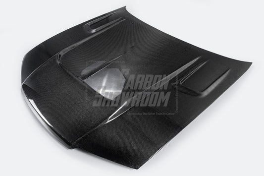 Nissan R33 Skyline GTST Series 2 1997 1998 with Aftermarket Parts - B Style Hood Carbon Fiber / FRP from EPR USA