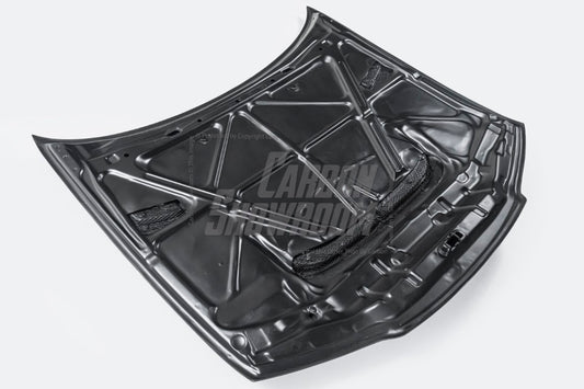 Nissan R33 Skyline GTST Series 2 1997 1998 with Aftermarket Parts - B Style Hood Carbon Fiber / FRP from EPR USA