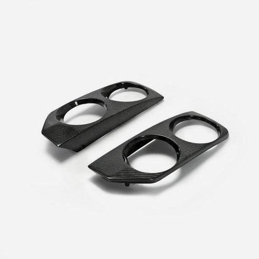 Nissan R33 Skyline GTST Series 2 1997 1998 with Aftermarket Parts - OE Style Front Bumper Fog Light Cover Carbon Fiber / FRP from EPR USA