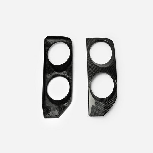 Nissan R33 Skyline GTST Series 2 1997 1998 with Aftermarket Parts - OE Style Front Bumper Fog Light Cover Carbon Fiber / FRP from EPR USA