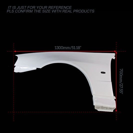 Nissan R34 ER34 GTT 1999 2000 2001 2002 2003 2004 with Aftermarket Parts - Z Tune Style Front Fender Carbon Fiber/FRP from EPR USA