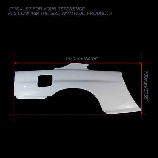 Nissan R34 ER34 GTT 1999 2000 2001 2002 2003 2004 with Aftermarket Parts - Z Tune & GTR Style Front & Rear Fender Carbon Fiber/FRP from EPR USA