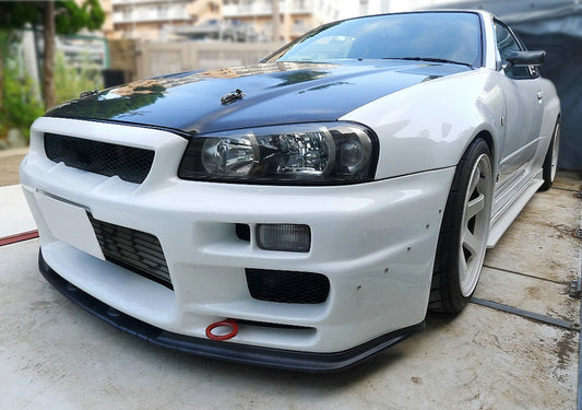 Nissan R34 ER34 GTT 1999 2000 2001 2002 2003 2004 with Aftermarket Parts - HSM Style Side Skirts Carbon Fiber / FRP from EPR USA