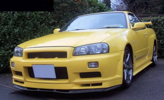 Nissan R34 GTR Base Nismo Z Tune S Tune R Tune V-Spec Tune Nur 1999 2000 2001 2002 2003 2004 with Aftermarket Parts - Nismo & 1:1 S Tune Style Front Bumper Lip & Bumper Carbon Fiber / FRP from EPR USA