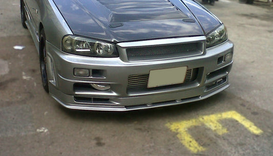 Nissan R34 GTR Base Nismo Z Tune S Tune R Tune V-Spec Tune Nur 1999 2000 2001 2002 2003 2004 with Aftermarket Parts - Nismo & 1:1 S Tune Style Front Bumper Lip & Bumper Carbon Fiber / FRP from EPR USA