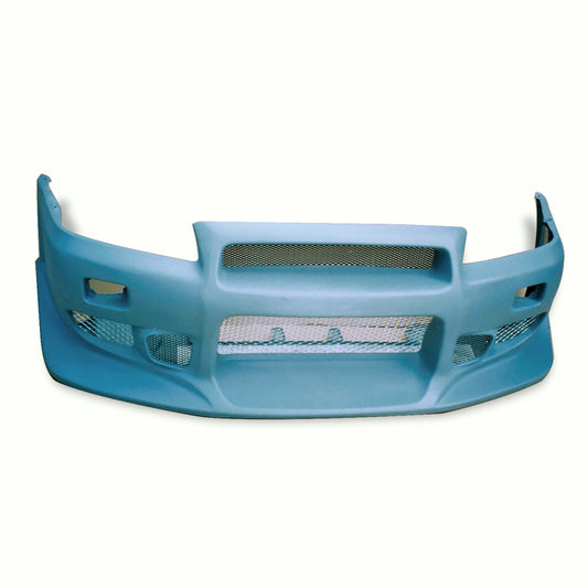 Nissan R34 GTR Base Nismo Z Tune S Tune R Tune V-Spec Tune Nur 1999 2000 2001 2002 2003 2004 with Aftermarket Parts - CW Style Front Bumper Carbon Fiber / FRP from EPR USA