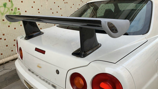 Nissan R34 GTR HR34 ER34 GTT 1999 2000 2001 2002 2003 2004 with Aftermarket Parts - Spoiler Leg Carbon Fiber/FRP from EPR USA