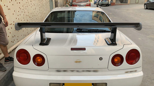 Nissan R34 GTR HR34 ER34 GTT 1999 2000 2001 2002 2003 2004 with Aftermarket Parts - Spoiler Leg Carbon Fiber/FRP from EPR USA