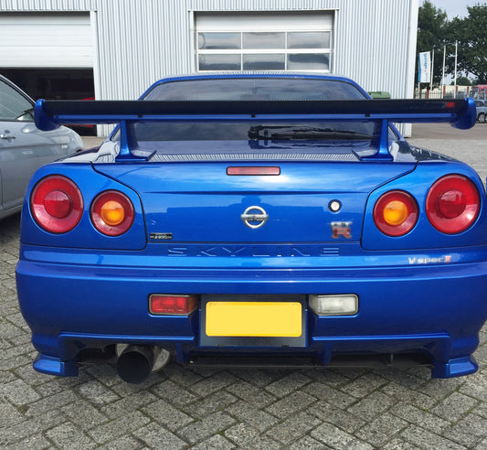 Nissan R34 GTR 1999 2000 2001 2002 2003 2004 with Aftermarket Parts - OEM Style Rear Wing Carbon Fiber / FRP from EPR USA