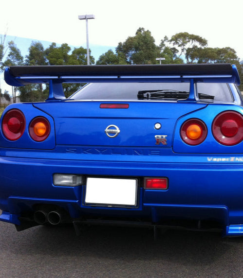 Nissan R34 GTR 1999 2000 2001 2002 2003 2004 with Aftermarket Parts - OEM Style Rear Wing Carbon Fiber / FRP from EPR USA