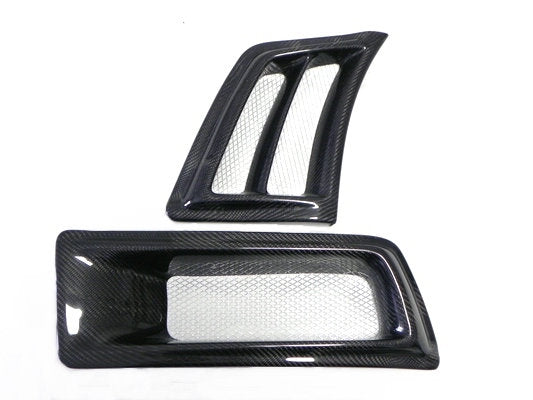 Nissan R34 GTR V-Spec 1999 2000 2001 2002 2003 2004 with Aftermarket Parts - Euro UK Spec Front Bumper Vents Carbon Fiber/FRP from EPR USA