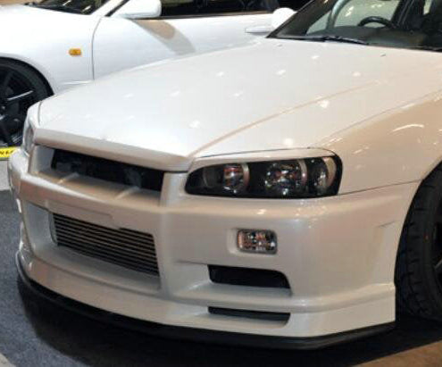 Nissan R34 GTT ER34 HR34 1999 2000 2001 2002 2003 2004 with Aftermarket Parts - UR Style Front Bumper Carbon Fiber / FRP from EPR USA