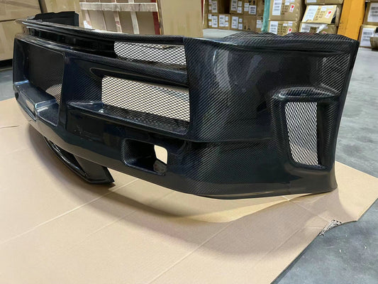 Nissan R34 GTT ER34 HR34 GTT 1999 2000 2001 2002 2003 2004 with Aftermarket Parts - Z Tune Style Front Bumper Carbon Fiber / FRP from EPR USA