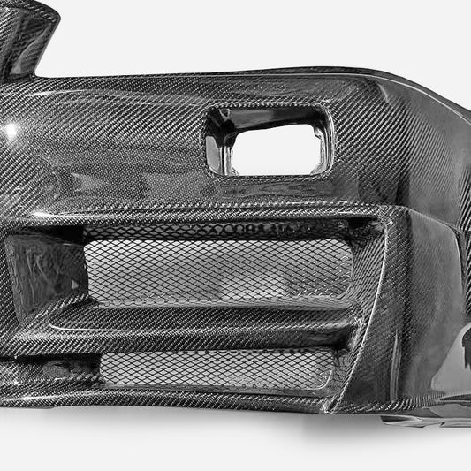Nissan R34 GTT ER34 HR34 GTT 1999 2000 2001 2002 2003 2004 with Aftermarket Parts - Z Tune Style Front Bumper Carbon Fiber / FRP from EPR USA