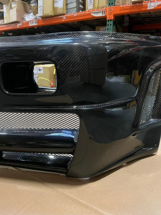 Nissan R34 GTT ER34 HR34 GTT 1999 2000 2001 2002 2003 2004 with Aftermarket Parts - Z Tune Style Front Bumper Carbon Fiber / FRP from EPR USA