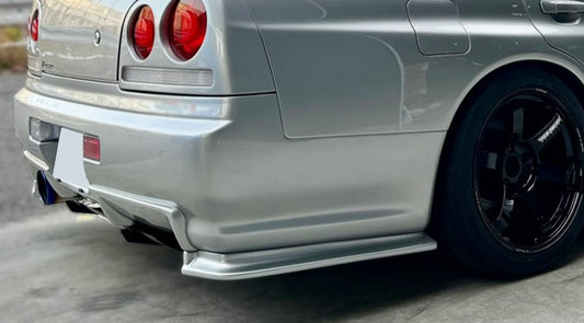 Nissan R34 GTT HR34 1999 2000 with Aftermarket Parts - Rear Bumper GTR Style Carbon Fiber / FRP from EPR USA