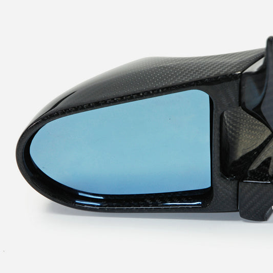 Nissan R34 HR34 GTT 1999 2000 2001 2002 2003 2004 with Aftermarket Parts - GRNDO Style Aero Mirror Carbon Fiber / FRP from EPR USA