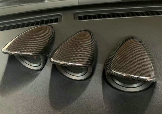 Nissan Z 400Z RZ34 Fairlady 2022 2023 2024 with Aftermarket Parts - Center Console Tripe Meter Cover Panel Pre-preg Carbon Fiber from EPR USA