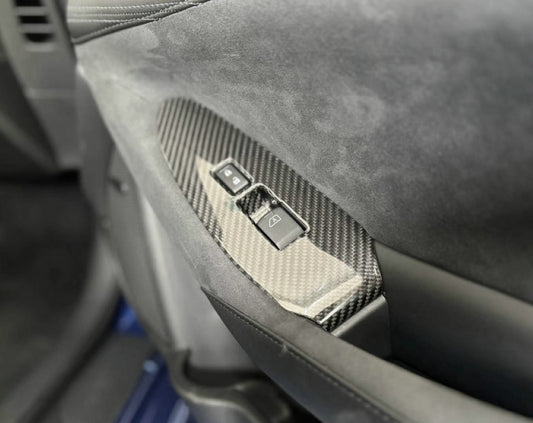 Nissan Z 400Z RZ34 Fairlady 2022 2023 2024 with Aftermarket Parts - Window Switch Panel Cover (LHD) Pre-preg Carbon Fiber from EPR USA