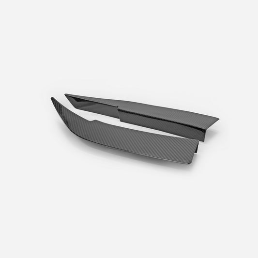 Nissan Z 400Z RZ34 Fairlady 2022 2023 2024 with Aftermarket Parts - EPA V Type Front Bumper Canard Pre-preg Carbon Fiber from EPR USA