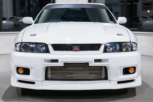 Nissan R33 Skyline GTR 1995 1996 1997 1998 with Aftermarket Parts - OE Style Front Bumper Carbon Fiber / FRP from EPR USA