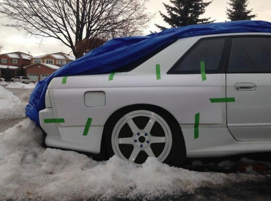 Nissan R32 Skyline GTS 1989 1990 1991 1992 1993 1994 with Aftermarket Parts - Rear Fender FRP from EPR USA