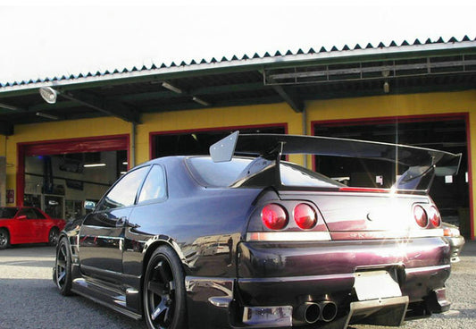 Nissan R33 Skyline GTR 1995 1996 1997 1998 with Aftermarket Parts - Rear GT Spoiler Carbon Fiber / FRP from EPR USA