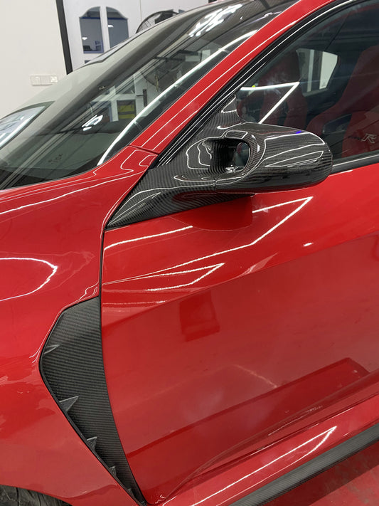 Honda Civic Type-R FK8 2017 2018 2019 2020 2021 & Civic 10th Gen FK7 2017 2018 2019 2020 2021 with Aftermarket Parts - Aero Mirror (Left & Right Hand Drive) Carbon Fiber from EPR USA