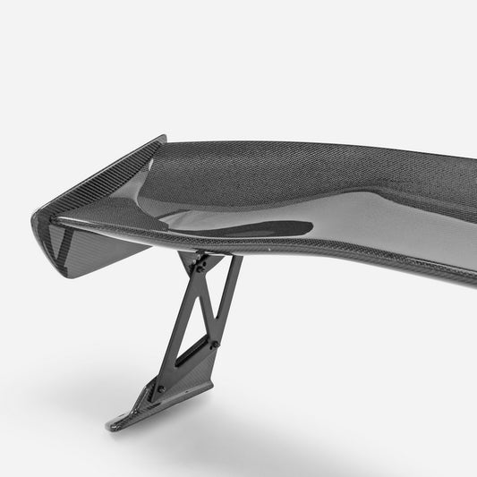 Honda Civic Type-R FK8 2017 2018 2019 2020 2021 & Civic 10th Gen FK7 2017 2018 2019 2020 2021 with Aftermarket Parts - VTX2X Style Rear GT Spoiler Carbon Fiber / FRP from EPR USA