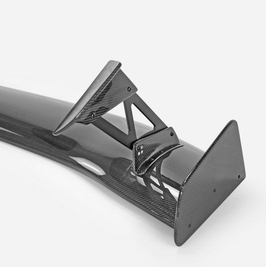 Honda Civic Type-R FK8 2017 2018 2019 2020 2021 & Civic 10th Gen FK7 2017 2018 2019 2020 2021 with Aftermarket Parts - VTX2X Style Rear GT Spoiler Carbon Fiber / FRP from EPR USA