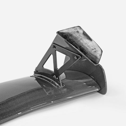 Honda Civic Type-R FK8 2017 2018 2019 2020 2021 & Civic 10th Gen FK7 2017 2018 2019 2020 2021 with Aftermarket Parts - VTX2X Style Rear GT Spoiler Carbon Fiber / FRP from EPR USA