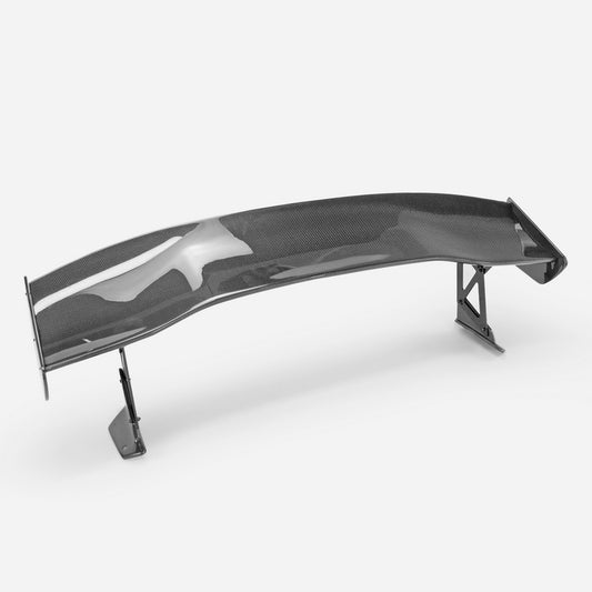 Honda Civic Type-R FK8 2017 2018 2019 2020 2021 & Civic 10th Gen FK7 2017 2018 2019 2020 2021 with Aftermarket Parts - VTX2X Style Rear GT Spoiler Carbon Fiber / FRP from EPR USA