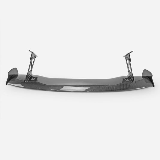 Honda Civic Type-R FK8 2017 2018 2019 2020 2021 & Civic 10th Gen FK7 2017 2018 2019 2020 2021 with Aftermarket Parts - JS Style Rear GT Spoiler Carbon Fiber / FRP from EPR USA