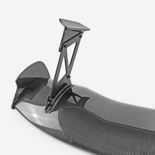 Honda Civic Type-R FK8 2017 2018 2019 2020 2021 & Civic 10th Gen FK7 2017 2018 2019 2020 2021 with Aftermarket Parts - JS Style Rear GT Spoiler Carbon Fiber / FRP from EPR USA