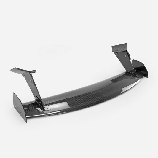 Honda Civic Type-R FK8 2017 2018 2019 2020 2021 & Civic 10th Gen FK7 2017 2018 2019 2020 2021 with Aftermarket Parts - VRSAR2 Style Rear GT Spoiler Carbon Fiber / FRP from EPR USA