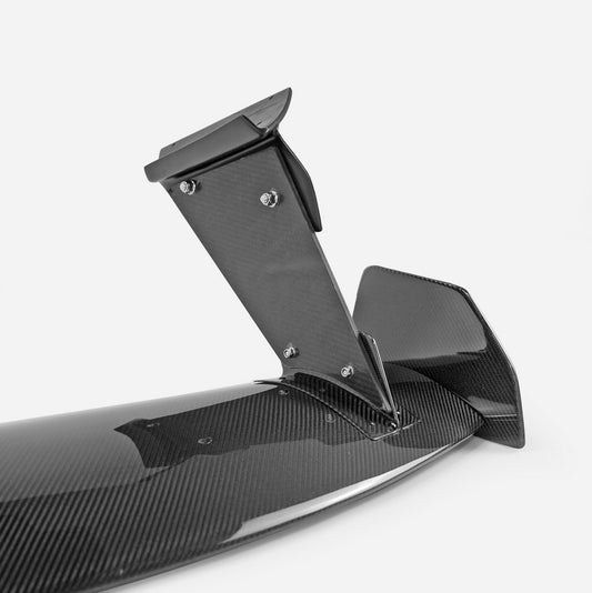 Honda Civic Type-R FK8 2017 2018 2019 2020 2021 & Civic 10th Gen FK7 2017 2018 2019 2020 2021 with Aftermarket Parts - VRSAR2 Style Rear GT Spoiler Carbon Fiber / FRP from EPR USA