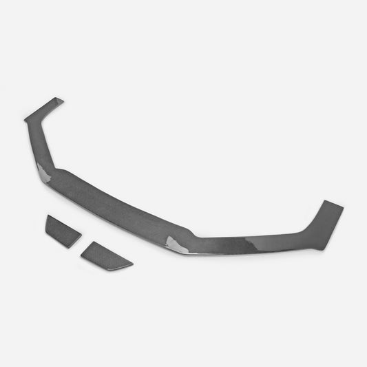 Honda Civic Type-R FK8 2017 2018 2019 2020 2021 with Aftermarket Parts - EPA Front Lip Extension Carbon Fiber / FRP from EPR USA