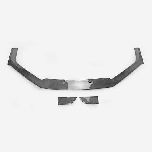 Honda Civic Type-R FK8 2017 2018 2019 2020 2021 with Aftermarket Parts - EPA Front Lip Extension Carbon Fiber / FRP from EPR USA
