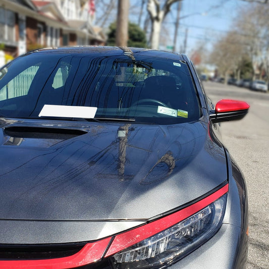 Honda Civic Type-R FK8 2017 2018 2019 2020 2021 with Aftermarket Parts - Rear Hood Vent Carbon Fiber from EPR USA