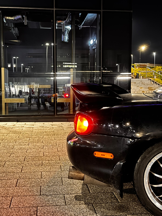 Mazda Miata MX-5 1.6L 1.8L NA6 NA8 1990 1991 1992 1993 1994 1995 1996 1997 with Aftermarket Parts - Rear Lip Spoiler Carbon Fiber / FRP from EPR USA