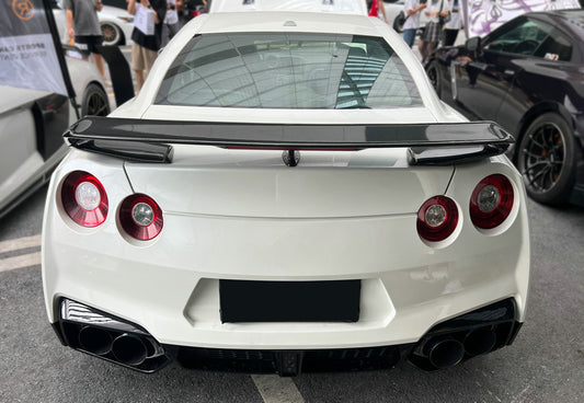 Nissan GTR R35 CBA DBA EBA Nismo 2008 2009 2010 2011 2012 2013 2014 2015 2016 2017 2018 2019 2020 2021 2022 2023 2024 with Aftermarket Parts - Rear Spoiler Carbon Fiber from EPR USA