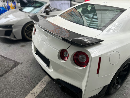 Nissan GTR R35 CBA DBA EBA Nismo 2008 2009 2010 2011 2012 2013 2014 2015 2016 2017 2018 2019 2020 2021 2022 2023 2024 with Aftermarket Parts - Rear Spoiler Carbon Fiber from EPR USA