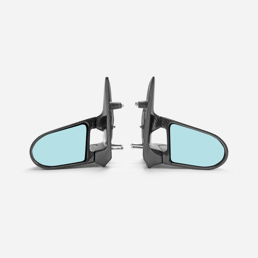 Honda Civic EP 7th 2001 2002 2003 2004 2005 with Aftermarket Parts - Right Hand Drive Mirror Cap Carbon Fiber / FRP from EPR USA